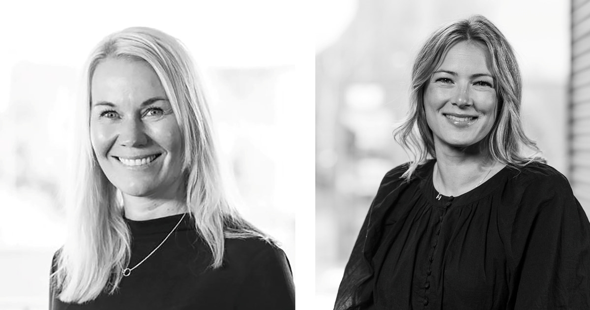 to portretter i sort hvitt, av Miriam og Kari Anne.